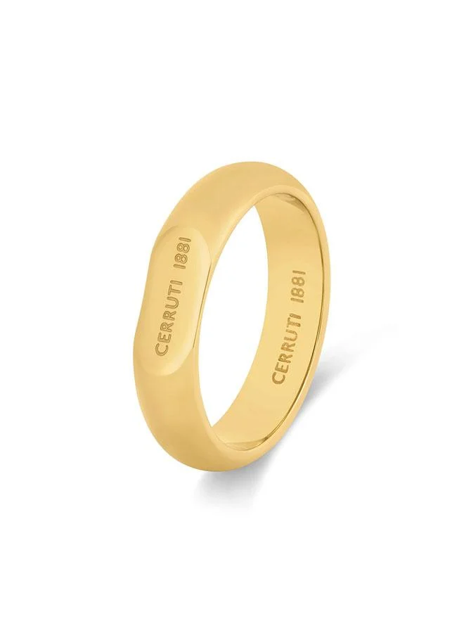 CERRUTI 1881 Flavia Gold Plated Stainless Steel Ring for Women 52mm