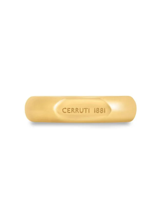 CERRUTI 1881 Flavia Gold Plated Stainless Steel Ring for Women 52mm