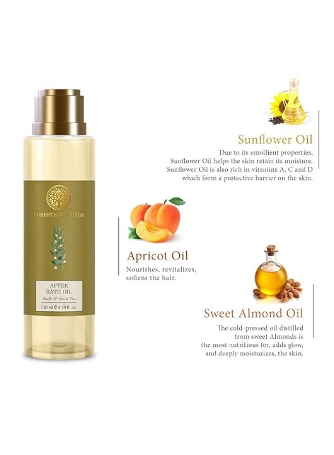 Forest Essentials After Bath Oil Oudh & Green Tea | After Shower on Wet Skin | Keeps Skin Hydrated | For Lightly Scented & Soft Skin | For Daily Use - Image 2