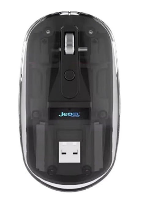 ماوس لاسلكي WD131P، اتصال بلوتوث مزدوج و2.4 جيجاهرتز لتجربة مستخدم مستقرة وسلسة، تصميم مريح باللون الأسود الأنيق، دقة قابلة للتعديل تصل إلى 1600 نقطة في البوصة، بطارية طويلة العمر قابلة لإعادة الشحن، إضاءة RGB مبهرة، مثالي للألعاب والعمل المكتبي والدراسة وأجهزة الكمبيوتر المحمولة والكمبيوتر