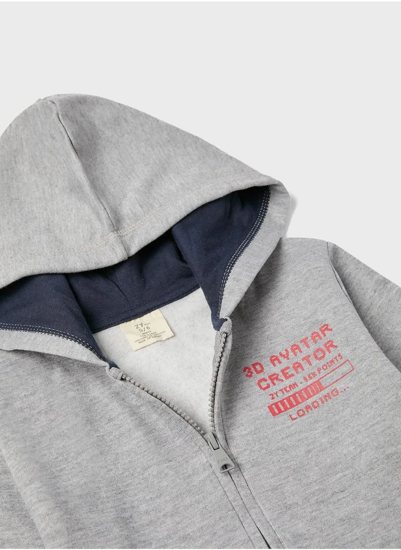 Zippy Kids Avatar Zip Through Hoodie