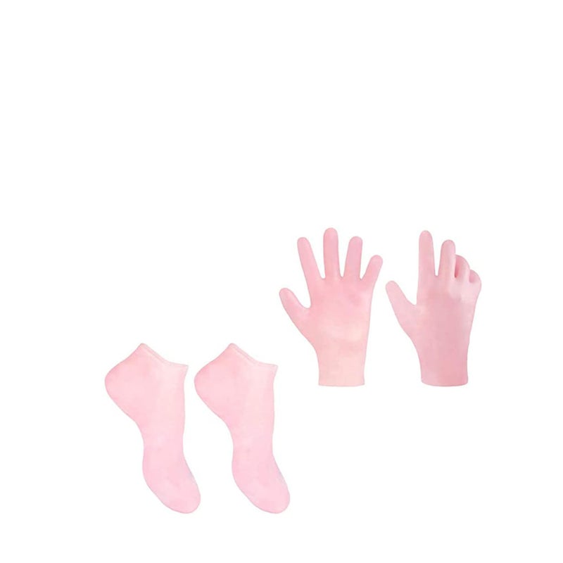 SOLARAE Smooth, Moisturizing Socks Set Gel Spa Gloves Skin Care Socks, for Moisturize Soften Repairing Hands Feet Callus Remover, Gifts for Friends and Families - Image 1