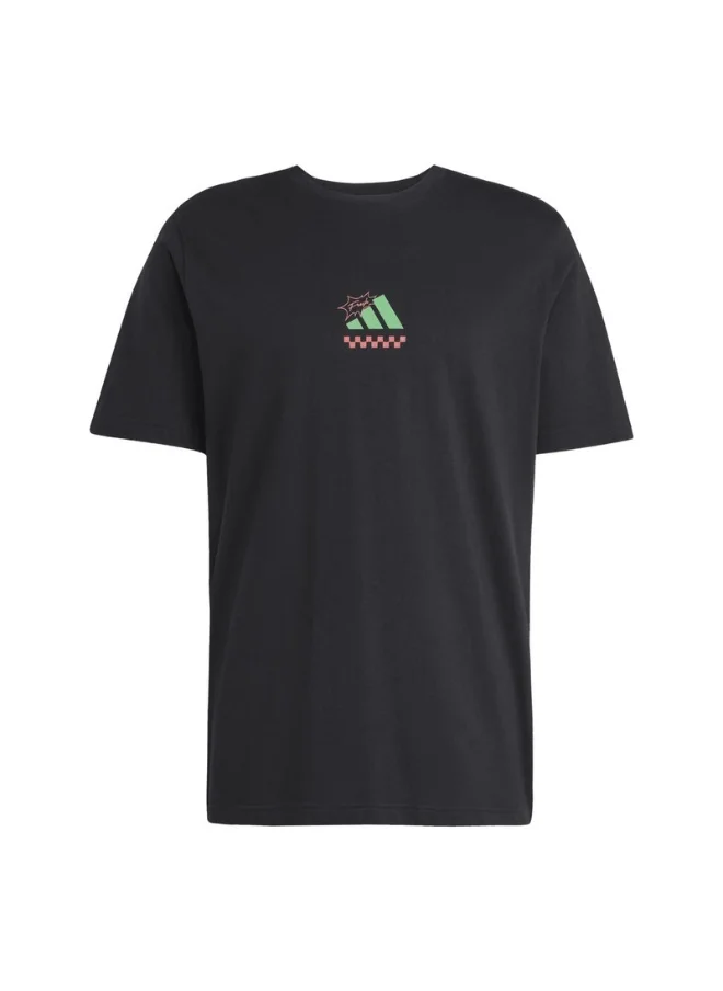 اديداس adidas lounge pizza men graphic t-shirt