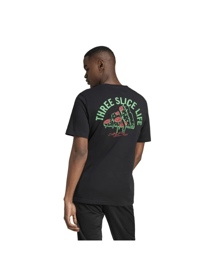 اديداس adidas lounge pizza men graphic t-shirt