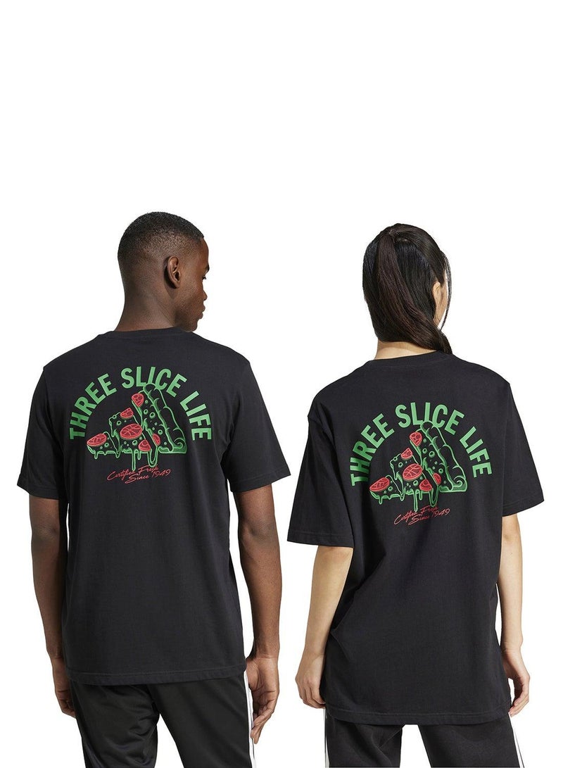 Adidas Lounge Pizza Graphic T-Shirt - Image 2