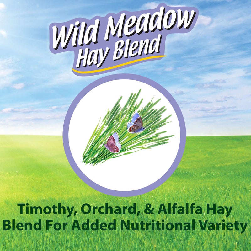 Kaytee All Natural Timothy Hay Wild Meadow Hay Blend for Guinea Pigs, Rabbits & Other Small Animals, 24 Ounce - Image 2