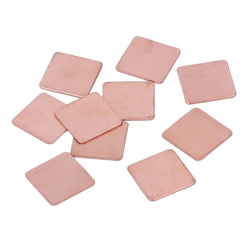 Copper Heatsink Shim 20 Pieces, 1.5mm Thickness, 20x20mm Red Copper Pads - Efficient Heat Transfer, Durable Thermal Conductivity for Laptop CPU GPU Cooling (1.2mm) - Image 4