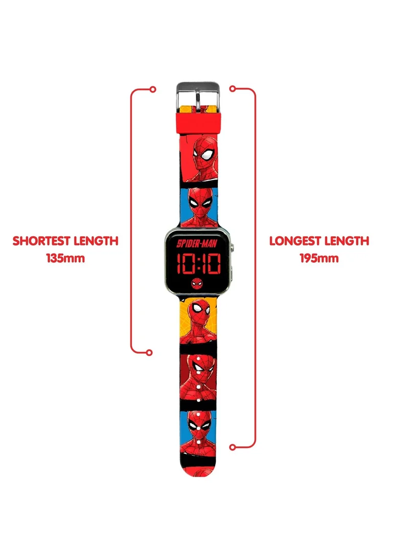 Disney  Spiderman Comic Style Printed Strap Boys LED Watch - SPD4903 for Men | Best Price UAE