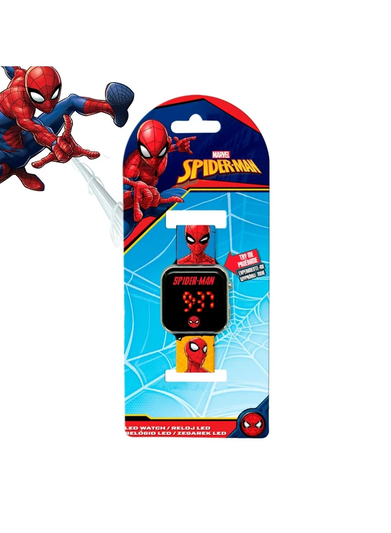Disney  Spiderman Comic Style Printed Strap Boys LED Watch - SPD4903 for Men | Best Price UAE