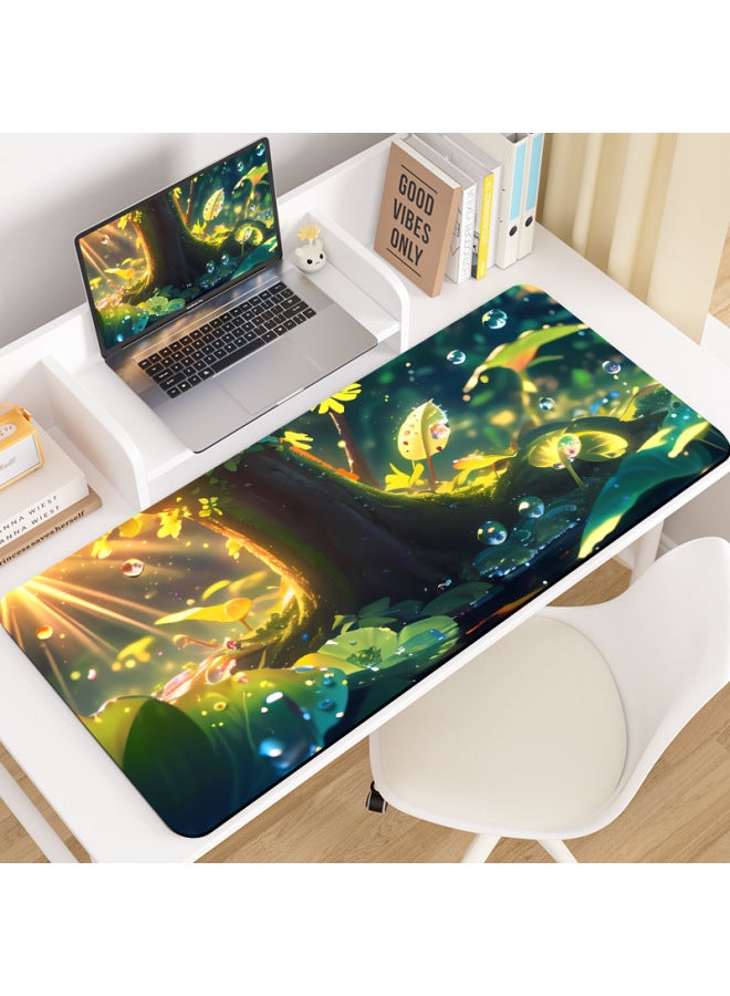 Extra Large Mouse Pad E-Sports Animation Game Chinese Style Computer Keyboard Pad Desk Pad Lockable Edge Thickened