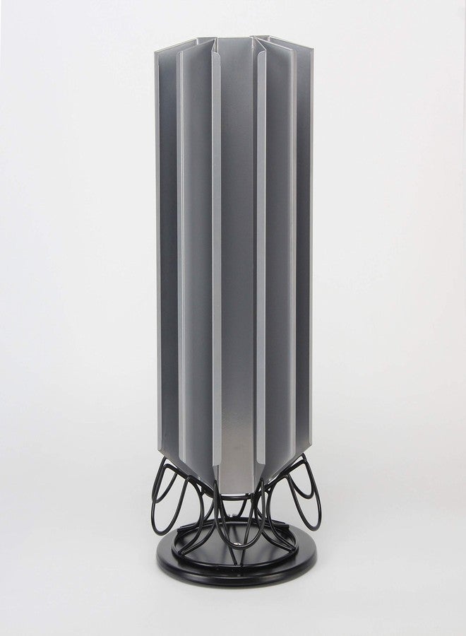 فلاج شيب حامل دوار لكبسولات القهوة من فلاجشيب، حامل تخزين كبسولات القهوة من كيوريج بزاوية 360 درجة، يتسع لـ 48 كبسولة (فضي أسود) - Image 5