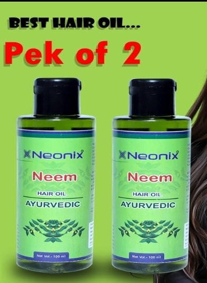 Neonix Neem Hair Oil Makes Hair Black,Thick,long,Shiny,Makes Hair Soft and Strong (100ml+100ml pack of 2)200ml - Image 2