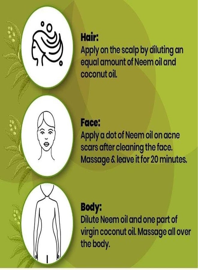 Neonix Neem Hair Oil Makes Hair Black,Thick,long,Shiny,Makes Hair Soft and Strong (100ml+100ml pack of 2)200ml - Image 5