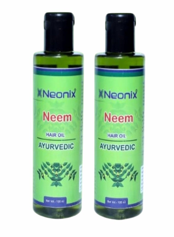 Neonix Neem Hair Oil Makes Hair Black,Thick,long,Shiny,Makes Hair Soft and Strong (100ml+100ml pack of 2)200ml - Image 1