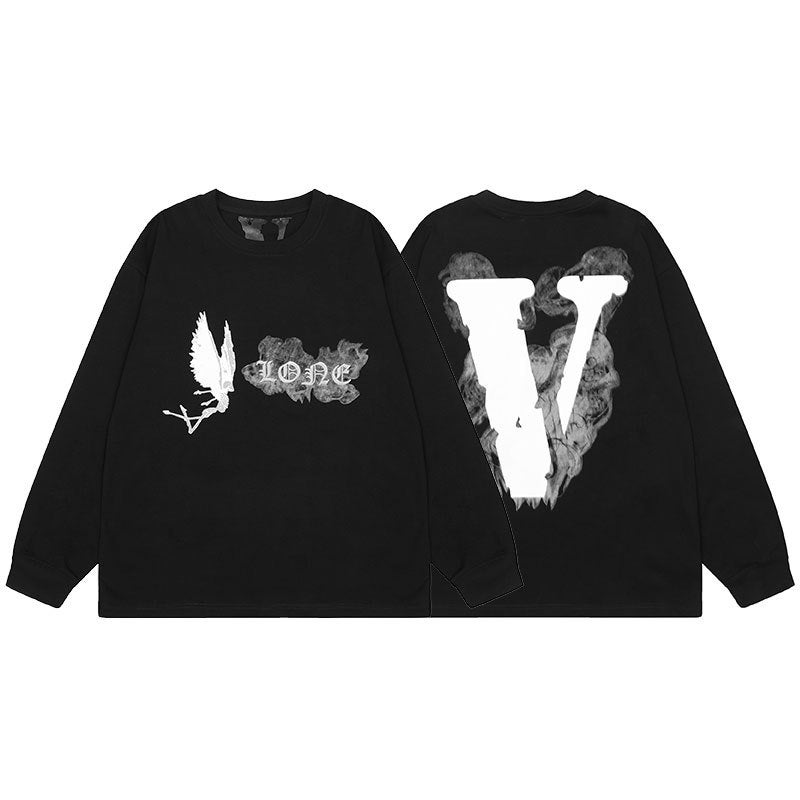 VLONE FOG Pixel Cherry Blossom Long-Sleeve Tee Style 27 "V031 black" top