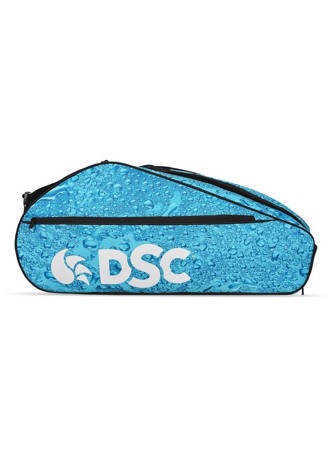 DSC - Badminton Kit Bag Compartment : Two Capacity : 9 Racquets Colour : Sky Blue/White - Image 1