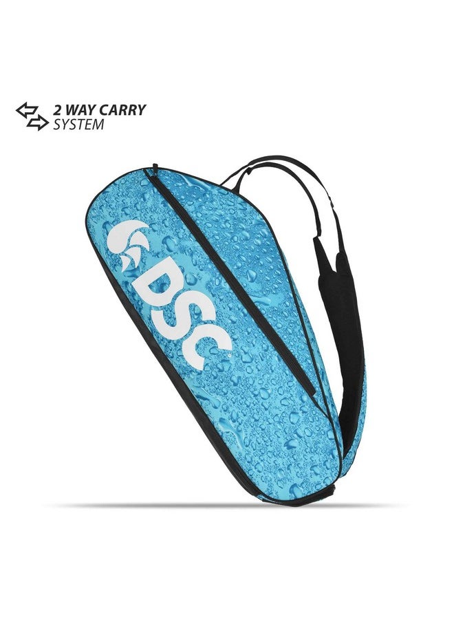 DSC - Badminton Kit Bag Compartment : Two Capacity : 9 Racquets Colour : Sky Blue/White - Image 1