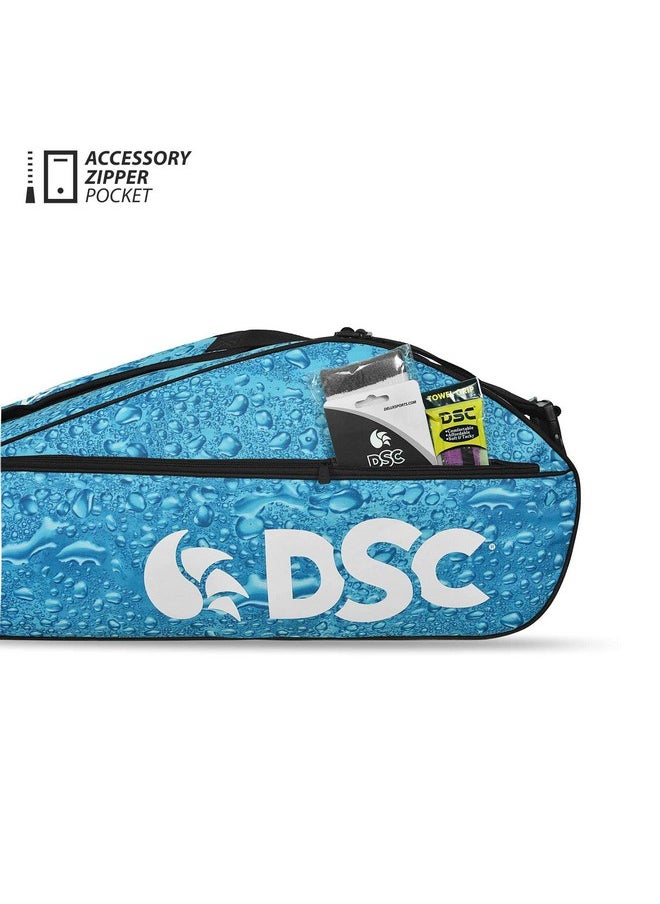 DSC - Badminton Kit Bag Compartment : Two Capacity : 9 Racquets Colour : Sky Blue/White - Image 1