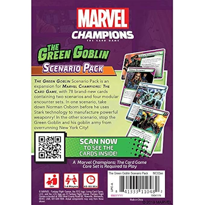 Asmodee MARVEL LCG: Scenario Pack 01 - The Green Goblin - Image 3