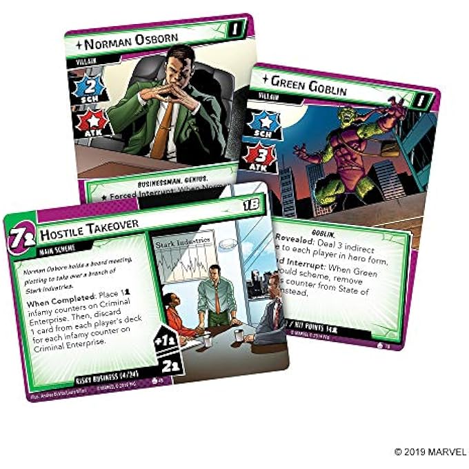 Asmodee MARVEL LCG: Scenario Pack 01 - The Green Goblin - Image 4