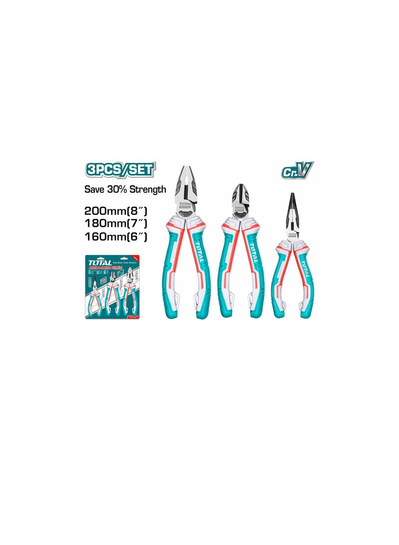 TOTAL 3PCS high leverage pliers set - Image 3