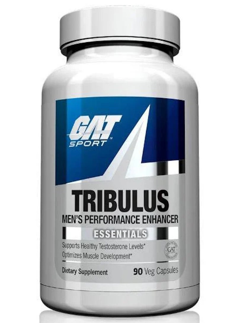 GAT SPORT Tribulus – 90 Capsules, Supports Testosterone Production & Muscle Growth, Enhances Strength & Performance