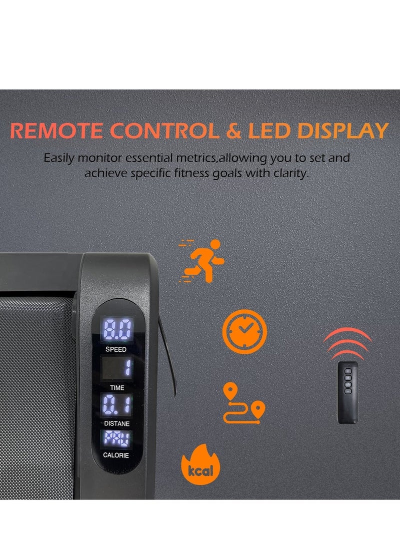 ماستون جهاز مشي MASTON Mini T50 بقوة 2.5 حصان تحت المكتب مع شاشة LED وجهاز تحكم عن بعد، جهاز مشي محمول مزود بمحرك للاستخدام المنزلي والمكاتب، سعة 1-6 كم/ساعة 120 كجم - Image 3