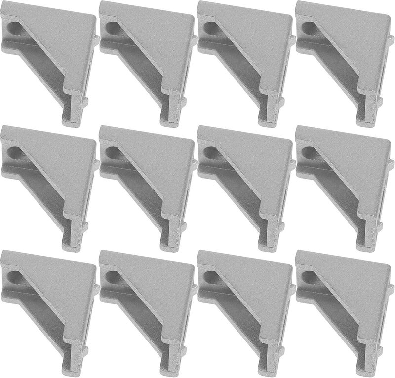 Garneck 2 Sets Aluminum Extrusion Connectors 2020 Angle Corner Bracket Kit, Aluminum Alloy Industrial Profile Brackets for Frame Assembly and Structural Support - Image 1