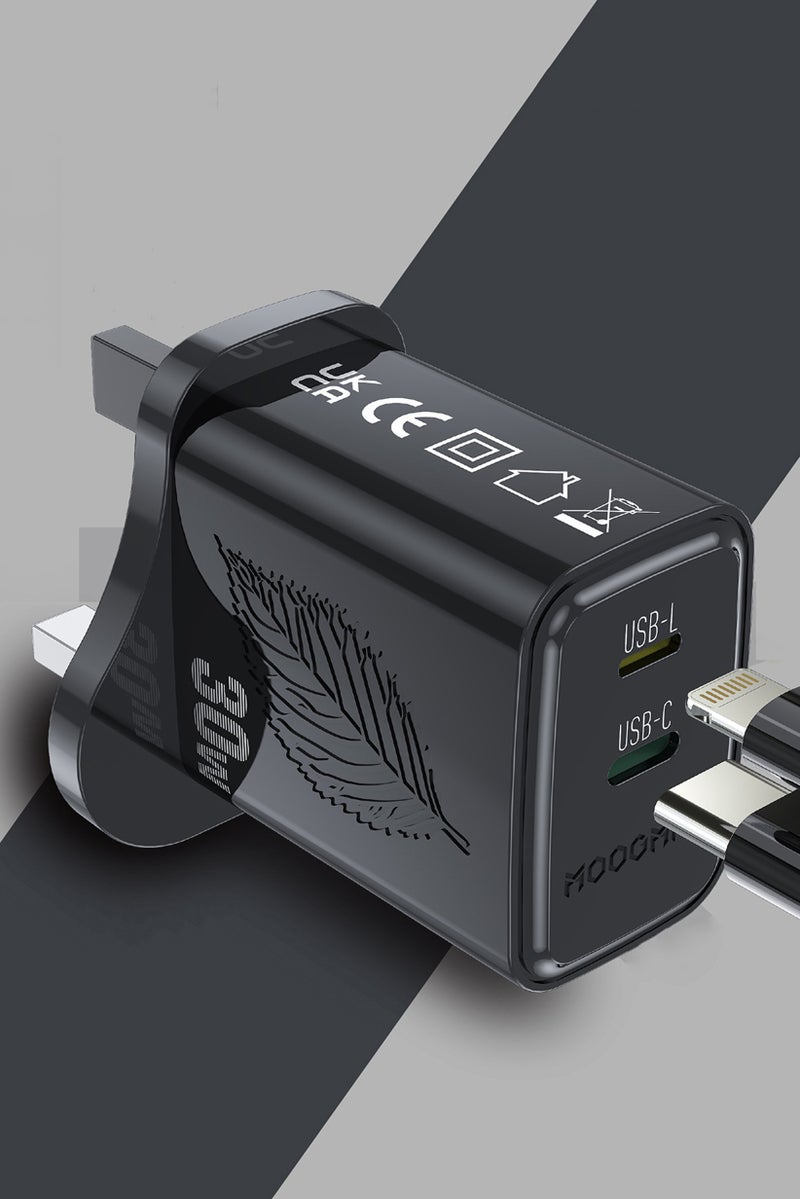 MOOGMAX MX21-30W PD IP Wall Mobile Charger, Assorted - Image 2