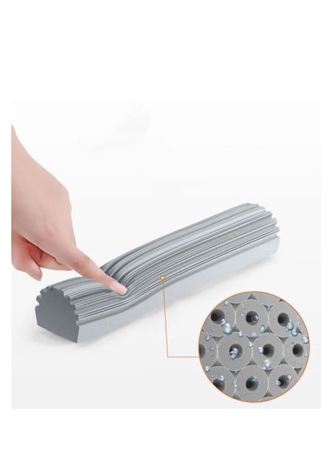 28CM Squeeze Mop Collodion Foam Head Double-folding Universal Wringer Mop Head Absorbent Sponge Head Replace Accessorie