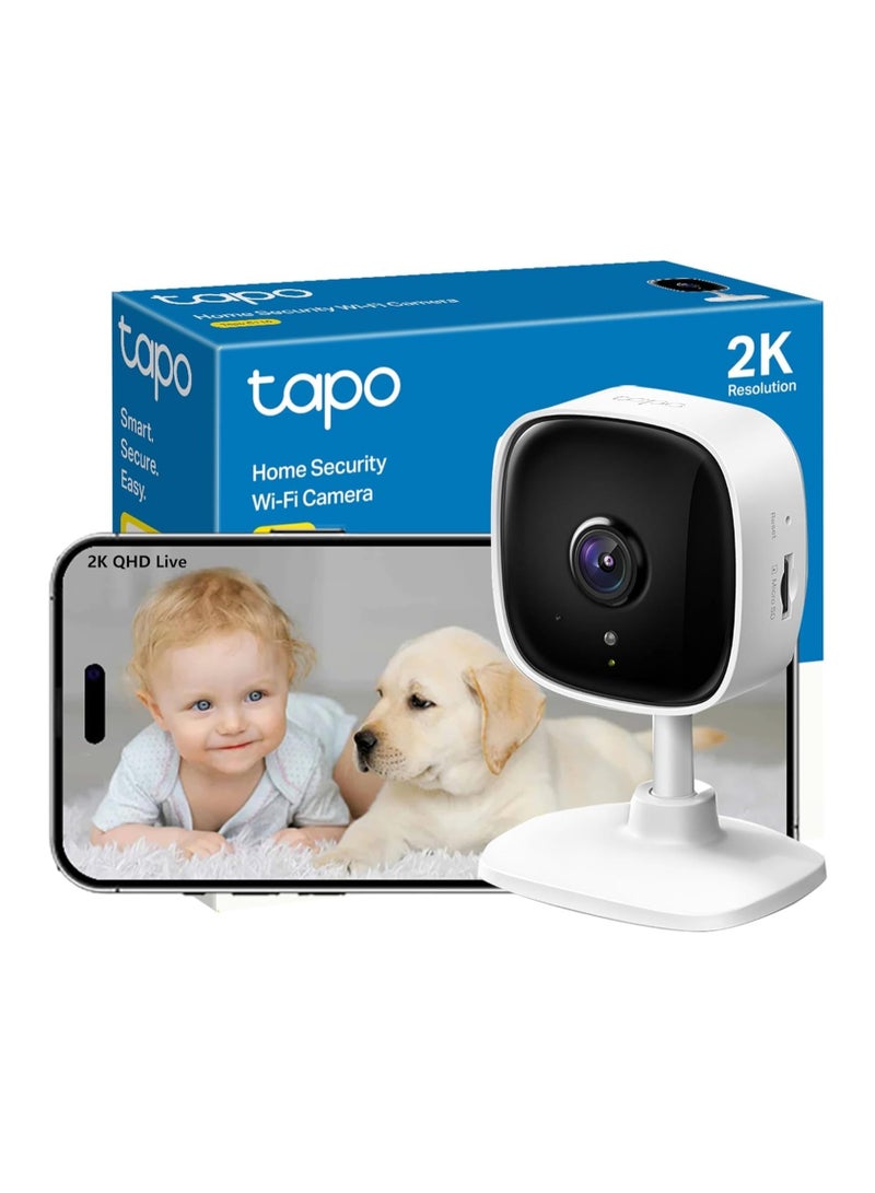 تابو كاميرا أمان ذكية Tapo_Mini، 3 ميجابكسل، صوت ثنائي الاتجاه، رؤية ليلية، تعمل مع Alexa وGoogle Home، تخزين SD، مشاركة الجهاز  kamira 'aman dhakiat Tapo_Mini, 3 mijabiksil, sawt thunayiyu aliatijahi, ruyat layliata, taemal mae Alexa waGoogle Home, takhzin SD, musharakat aljihaz - Image 1