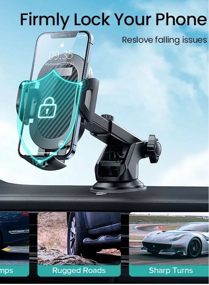 ELTRAZONE Universal Car Mobile Phone Holder In Car Mobile 360° Rotating Dashboard Mount - Image 3