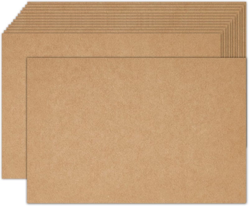Goefun Brown Kraft Cardstock 4x6 Blank Cards，Goefun 100 Pack 80lb Unruled Index Cards for Invitations, Business, Greetings, DIY - Image 1