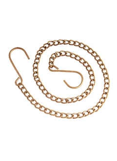 Hilalful HILALFUL Metal Chain for Hanging Decorative Items, Plants, Ornaments, Pendant Lights, Pots, For Indoor And Outdoor Hanging of Home Decoration Items, Golden 