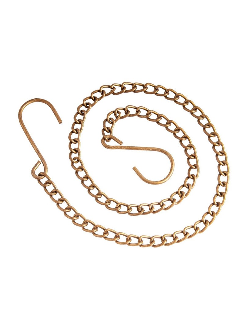 Hilalful HILALFUL Metal Chain for Hanging Decorative Items, Plants, Ornaments, Pendant Lights, Pots, For Indoor And Outdoor Hanging of Home Decoration Items, Golden 