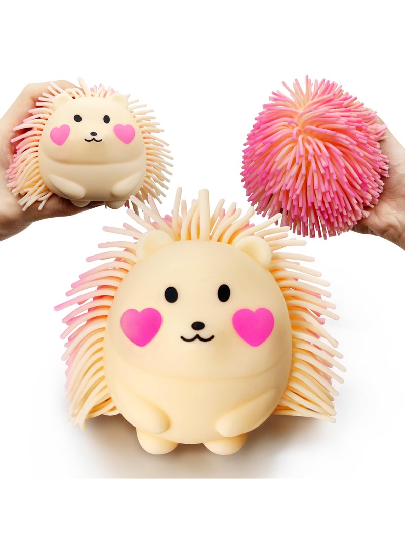KASTWAVE Hedgehog Stress Balls for Adults Kids, Cute Stress Balls, Fidget Toys for Kids, Sensory Toys for Autistic Children, Fun Party Gift Idea, 2Pcs - Random Color - Image 1