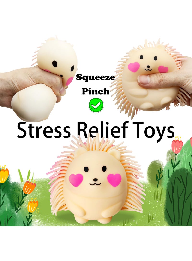 KASTWAVE Hedgehog Stress Balls for Adults Kids, Cute Stress Balls, Fidget Toys for Kids, Sensory Toys for Autistic Children, Fun Party Gift Idea, 2Pcs - Random Color - Image 4