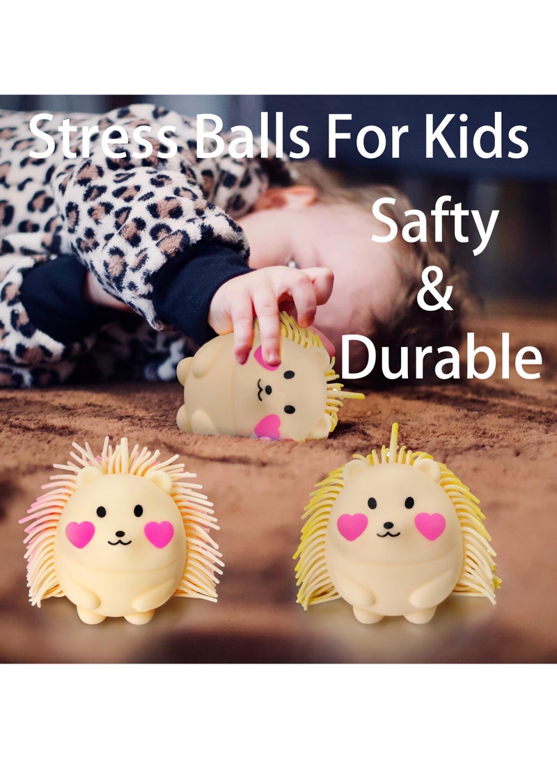 KASTWAVE Hedgehog Stress Balls for Adults Kids, Cute Stress Balls, Fidget Toys for Kids, Sensory Toys for Autistic Children, Fun Party Gift Idea, 2Pcs - Random Color - Image 3