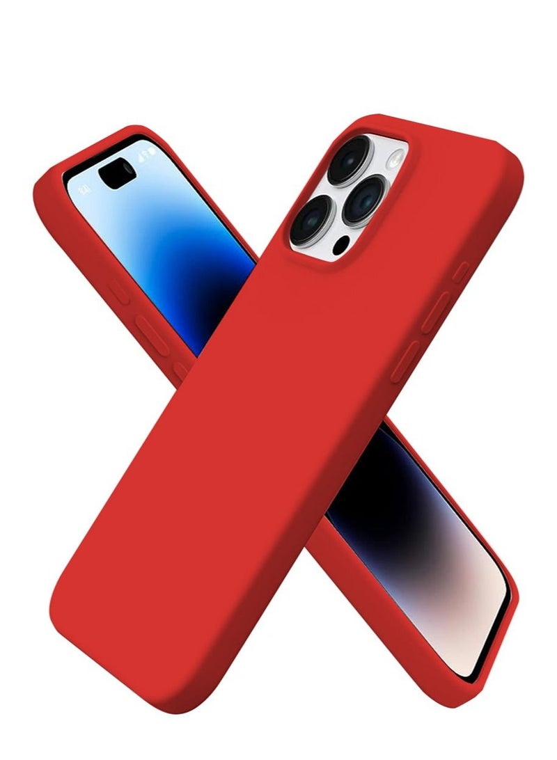 iPhone 15 Pro Max Mobile Case Cover with Soft Liquid Silicone Protection Anti-Scratch Shockproof Accessories Slim Protective Back Cover with Comfortable Hold Touch Feeling and Anti-fingerprint - Image 1