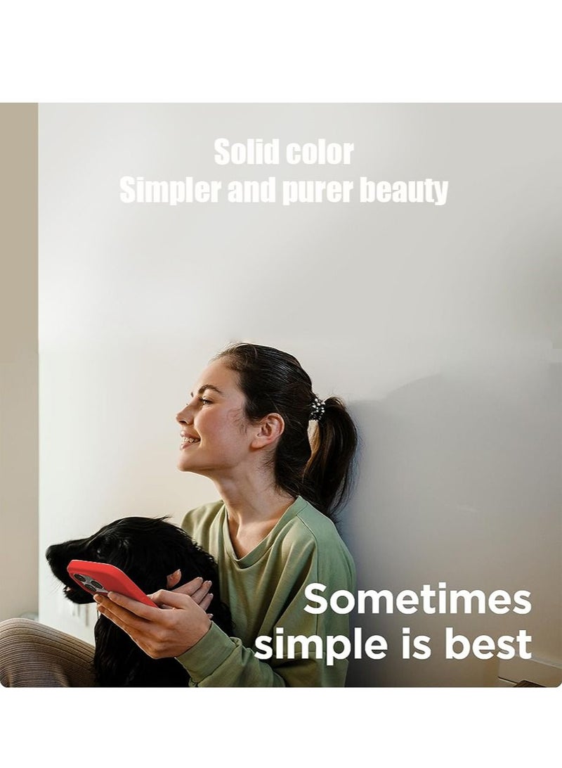 iPhone 15 Pro Max Mobile Case Cover with Soft Liquid Silicone Protection Anti-Scratch Shockproof Accessories Slim Protective Back Cover with Comfortable Hold Touch Feeling and Anti-fingerprint - Image 5