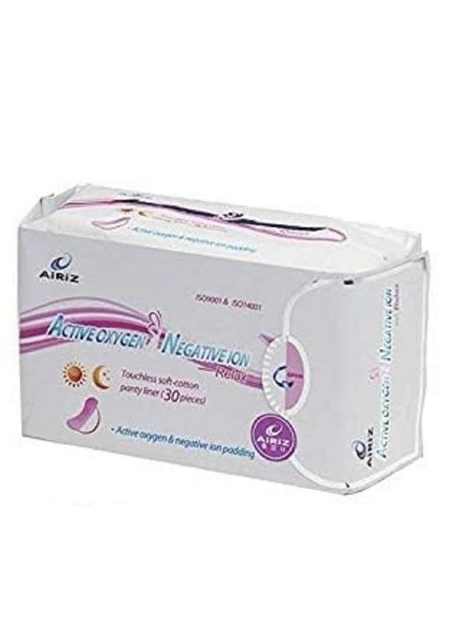تينز فوط صحية ناعمة من القطن بدون لمس من Airiz Activeoxygen & Negativeion Relax (30 قطعة) (عبوة واحدة) - Image 3