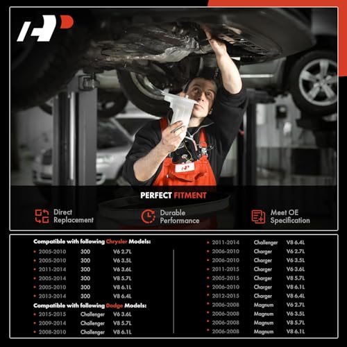 A-Premium Rear Right Fuel Filter Assembly Compatible with Dodge Charger, Challenger, Magnum & Chrysler 300, 2005-2015, 3.5L 3.6L 5.7L 6.1L 6.4L, Replace# 05136023AC, 05136023AD - Image 2