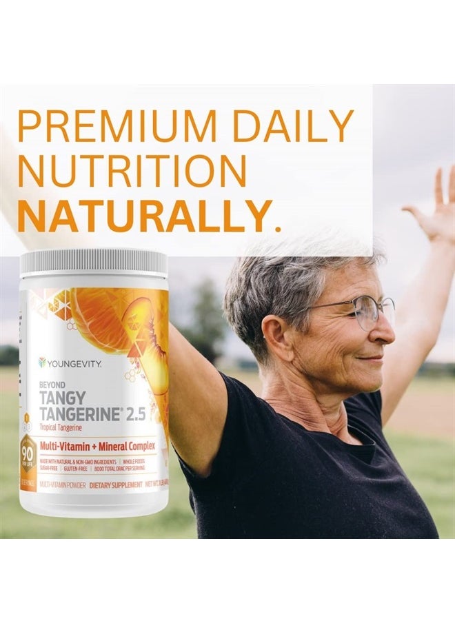 youngevity Beyond Tangy Tangerine 2.5 Tropical Tangerine Ultimate Multi-Vitamin & Mineral Complex - Made With Natural & Whole Foods | 8,000 ORAC (3)  - Image 3