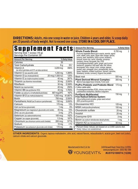 Aazon.co: Youngevity Beyond Tangy Tangerine - Original Forula | ulti-Vitain &ap; ineral