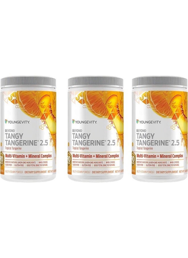 youngevity Beyond Tangy Tangerine 2.5 Tropical Tangerine Ultimate Multi-Vitamin & Mineral Complex - Made With Natural & Whole Foods | 8,000 ORAC (3)  - Image 1