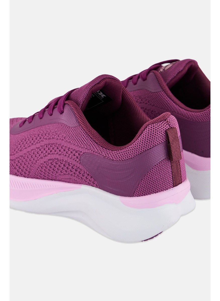 RBX Women Lace Up Running Shoes, Purple  - Image 2