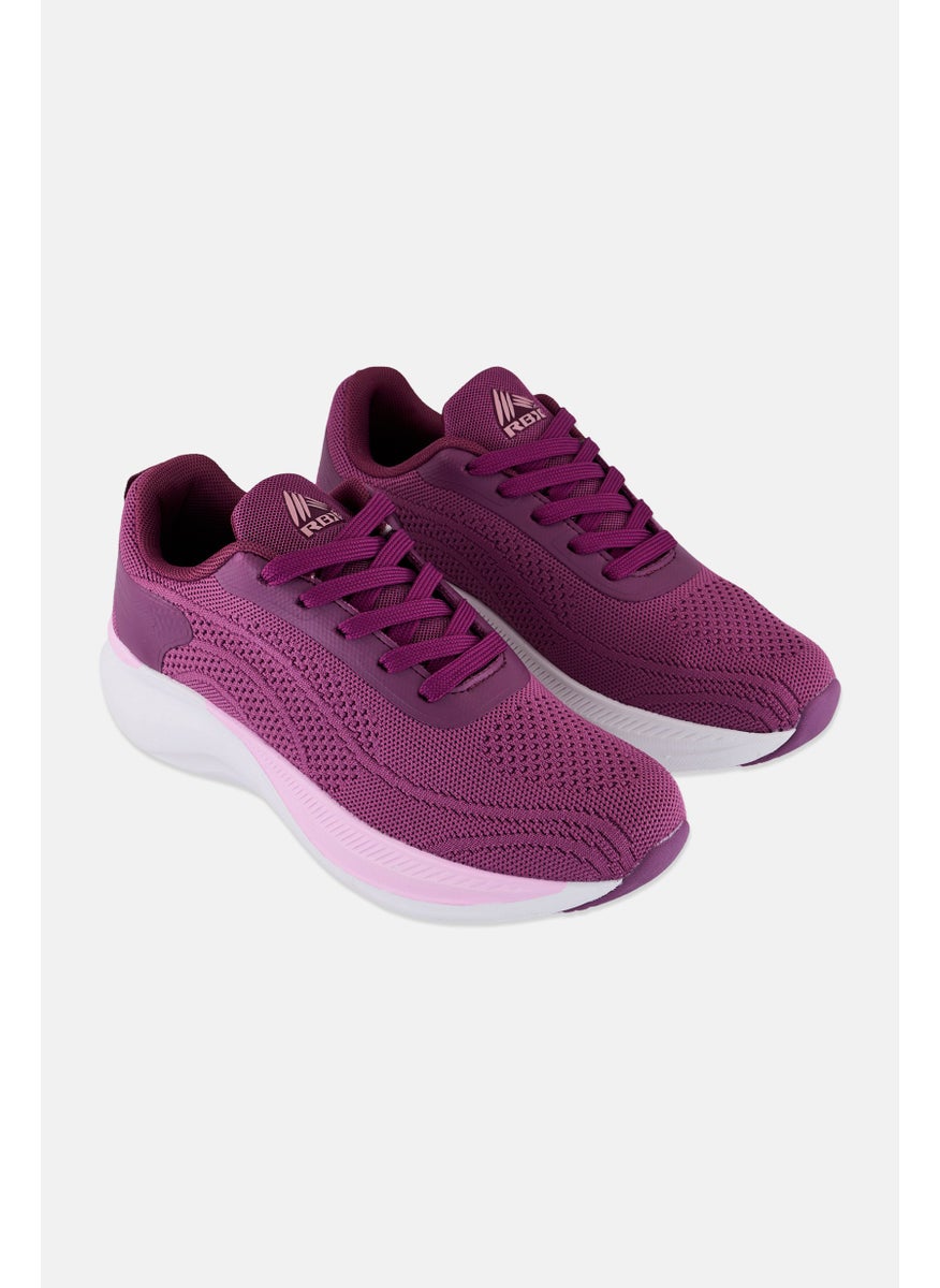 RBX Women Lace Up Running Shoes, Purple  - Image 1