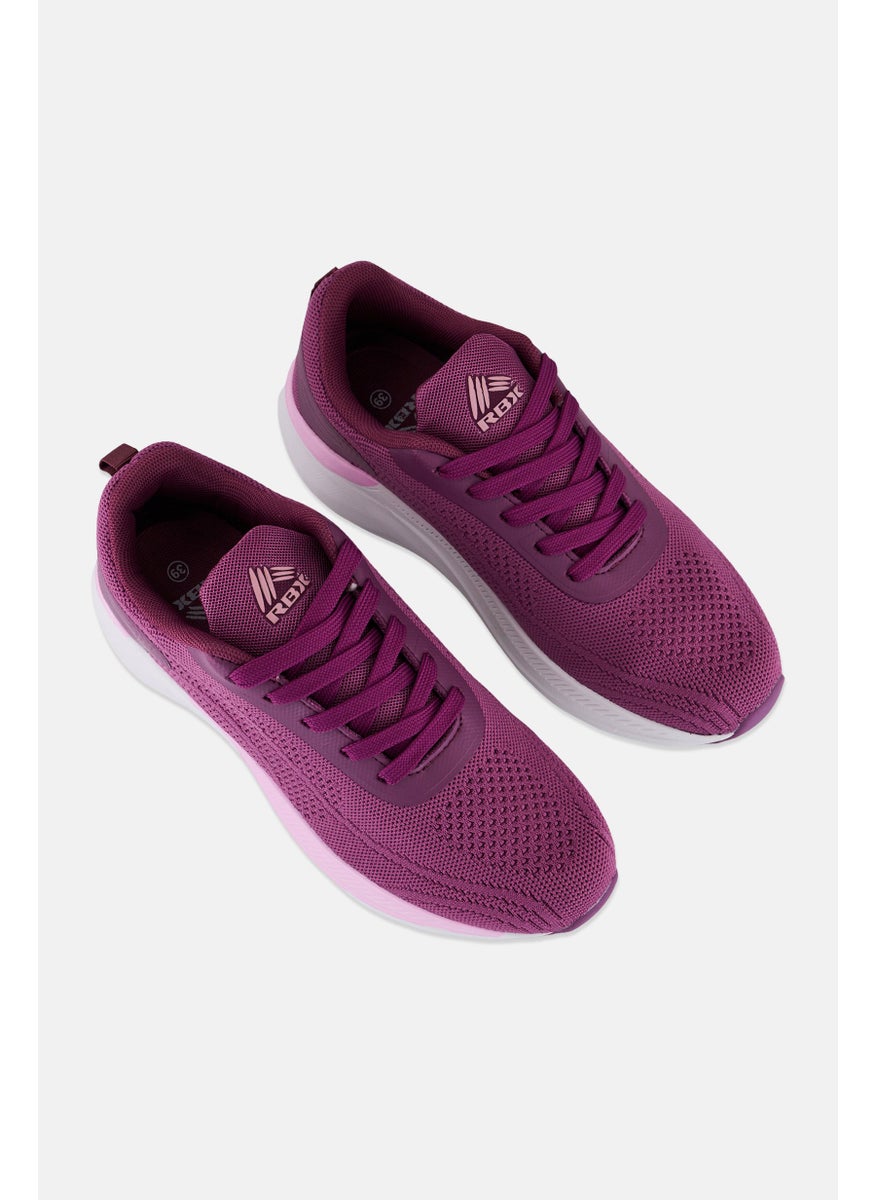 RBX Women Lace Up Running Shoes, Purple  - Image 4