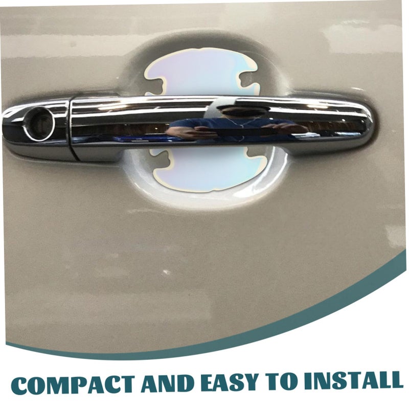 Car Door Scratch Protector Easy Install Collision Strip Handle Bowl Sticker - Image 4