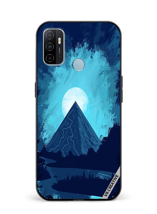 VR CREATIVE Protective Case Cover For Oppo A53 Mountain Design Multicolour - Image 1